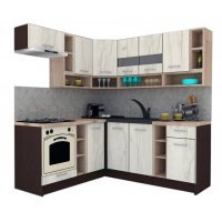 Bucatarie de Colt COSSY NEW 180-200 ST. Wenge / Decor K001